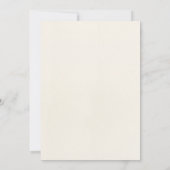 花の輪の赤ちゃんの最初の誕生日招待状 招待状 (裏面)