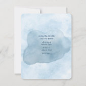 花の輪の青い鳥 ブライダルシャワー 招待状 (裏面)