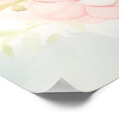 花の輪をかぶったウサギ ポスター (角)