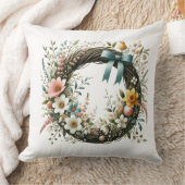 花の輪 クッション (ブランケット)