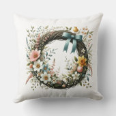 花の輪 クッション (裏面)