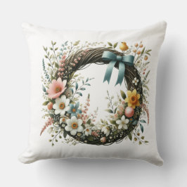 花の輪 クッション