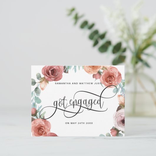 花の輪, 結婚する約束をした, 結婚の約束 案内ポストカード (スタンド正面)