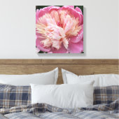 花の近い上りの-開花で-ピンク キャンバスプリント (インサイチュ (寝室))