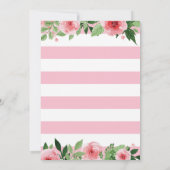 花の退職のパーティの招待状カード 招待状 (裏面)