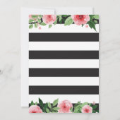 花の退職パーティー招待状 招待状 (裏面)