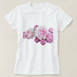 花の透明なデザインのTシャツ Tシャツ