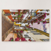 花の通り。Cordoba,アンダルシア,スペイン。 ジグソーパズル (横)