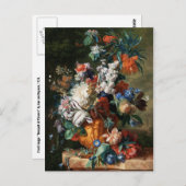 花の郵便はがきのヴァンHuysum's Bouquet ポストカード (正面/裏面)