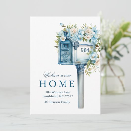 花の郵便箱 新しい家に引っ越しました 招待状 (スタンド正面)