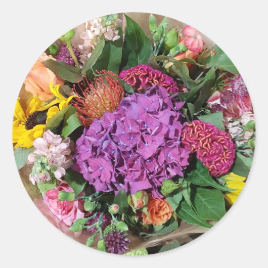 花の配置 ラウンドシール (正面)