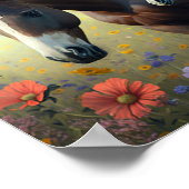 花の野の雌馬 ポスター (角)