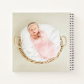 花の野生の花の少女の洗礼のお祝い ノートブック (裏面)