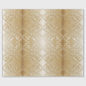 花の金パターン ラッピングペーパー (フラット)