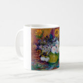 花の鉢 ヴァンゴッホ コーヒーマグカップ (正面左)