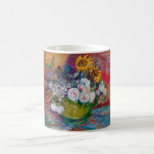 花の鉢 ヴァンゴッホ コーヒーマグカップ (中央)