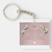 花の鍵鎖 キーホルダー (正面)