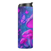 花の開花フェアリーコアパターン – ピンクと紫 タンブラー (回転左)