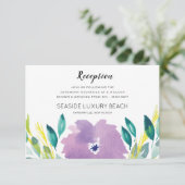 花の開花受付カード 招待状 (スタンド正面)