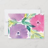 花の開花受付カード 招待状 (裏面)