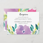 花の開花受付カード 招待状 (正面/裏面)