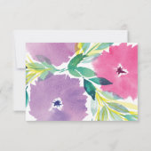 花の開花感謝カード 招待状 (裏面)