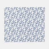 花の開花自分の喜び フリースブランケット (正面(横))