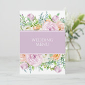 花の開花 – ウェディングレセプションメニュー メニュー (スタンド正面)