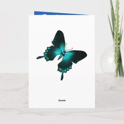 花の開花 カード (裏面)