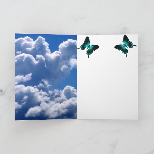 花の開花 カード (内部)