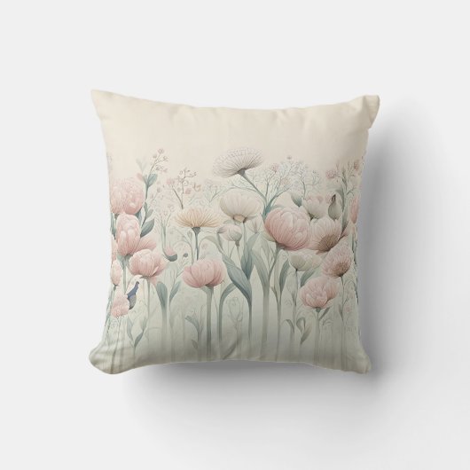 花の開花 クッション (正面)