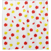 花の開花 シャワーカーテン (正面)