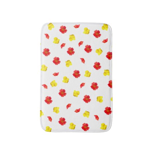 花の開花 バスマット (正面縦)