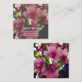 花の開花 ビジネスカード (正面/裏面)