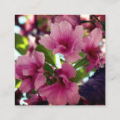 花の開花 ビジネスカード (裏面)