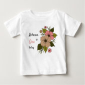 花の開花 ベビーTシャツ (正面)