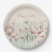 花の開花 ペーパープレート (正面)