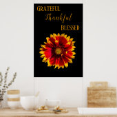 花の開花 ポスター (キッチン)