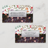 花の開花 名刺 (正面/裏面)