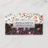 花の開花 名刺 (正面)