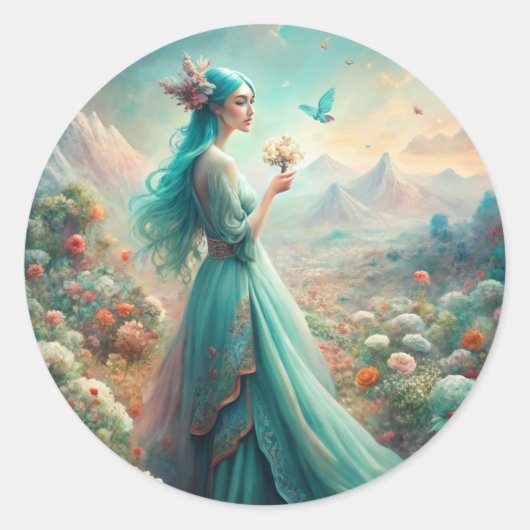 花の間で ラウンドシール (正面)