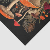 花の間のかわいらしキノコイラストレーション 薄葉紙 (詳細)