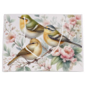 花の間のソンバードセレナーデ ラージペーパーバッグ (正面)