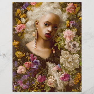 花の間の花ヴィンテージスクラップブック紙