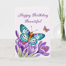 花の間の蝶の水疱 カード