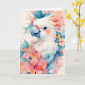 花の間の鮮やか木枠 カード (黄色い花)