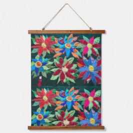 花の間を盲目で歩く 吊り下げ型タペストリー