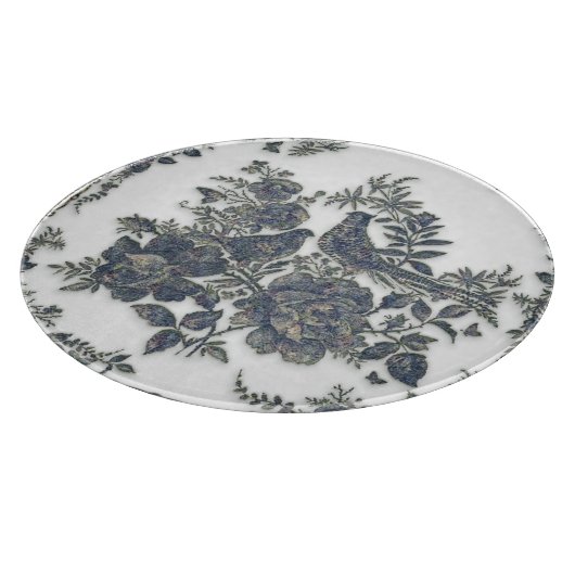 花の雉 カッティングボード (角)