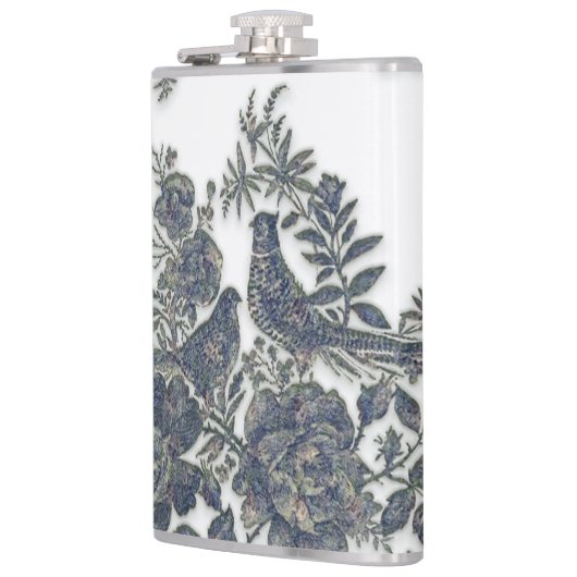 花の雉 フラスク (左)