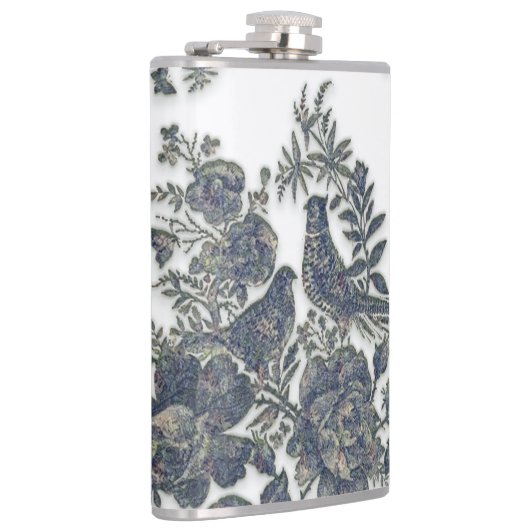 花の雉 フラスク (右)